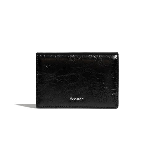 CRINKLE NAME POCKET - 2 COLORS BLACK