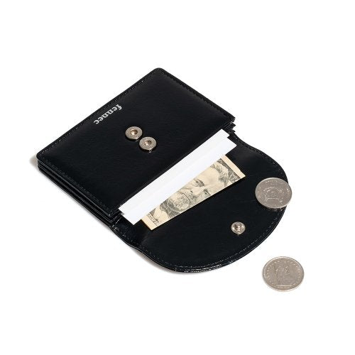 CRINKLE HALFMOON ACCORDION POCKET - 10 COLORS BLACK