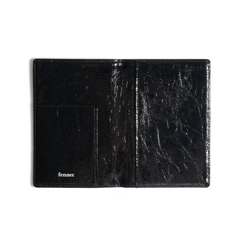 CRINKLE PASSPORT CASE SAGE - 5 COLORS BLACK
