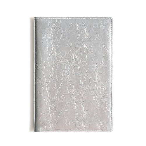 CRINKLE PASSPORT CASE SAGE - 5 COLORS SILVER