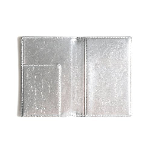 CRINKLE PASSPORT CASE SAGE - 5 COLORS SILVER