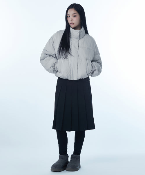 WOMENS DAILY PUFFER SHORT PADDING JACKET #韓韶禧同款! - 10 COLORS GREY