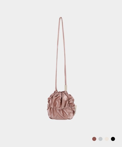 POPCORN BALL NYLON MINI CROSSBODY BAG - 4 COLORS GOLD