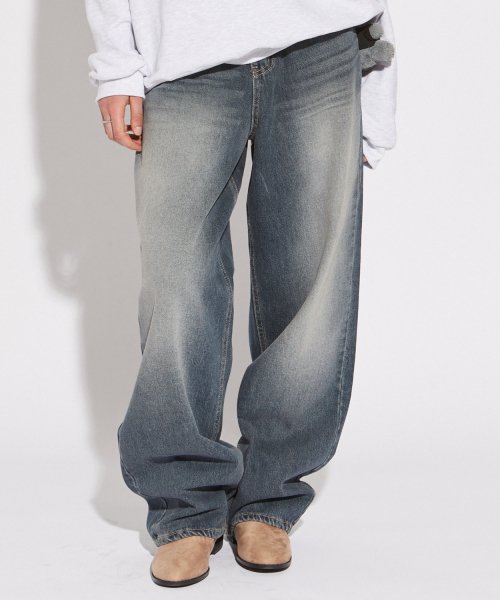 BALLOON DENIM PANTS BLUE