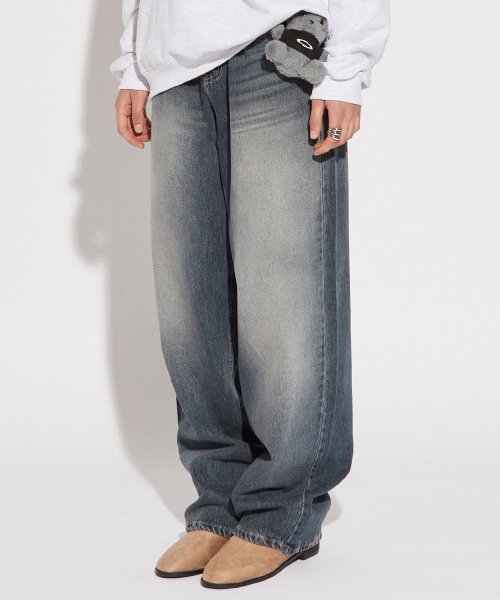 BALLOON DENIM PANTS BLUE