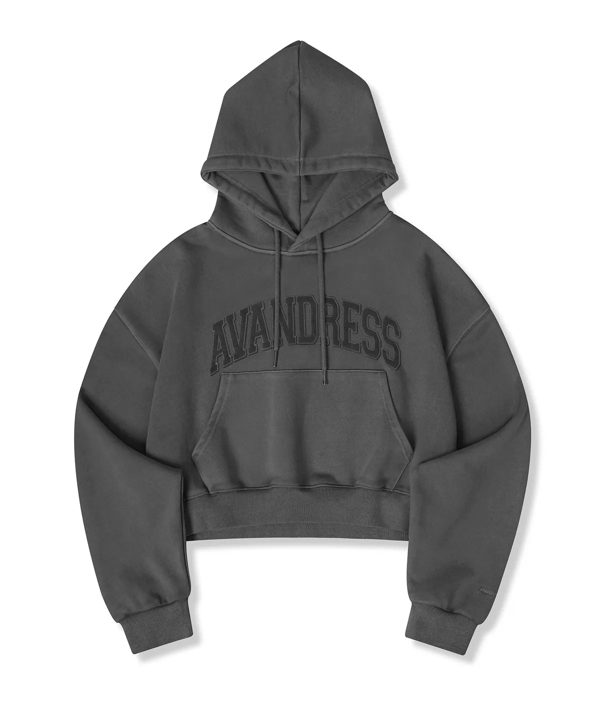 [AVANDRESS] Pigment Felt Crop Hoody - 3COL