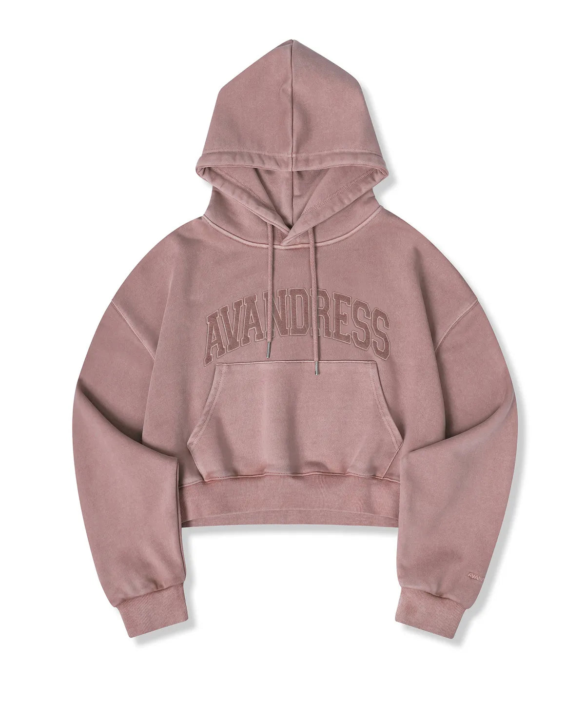 [AVANDRESS] Pigment Felt Crop Hoody - 3COL