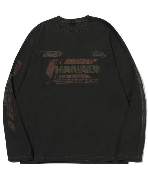 HANABI RACING PIGMENT LONG SLEEVE - 2 COLORS BLACK
