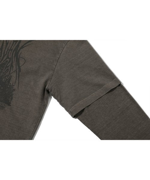 VISIONARY LAYERED PIGMENT LONG SLEEVE - 2 COLORS BEIGE