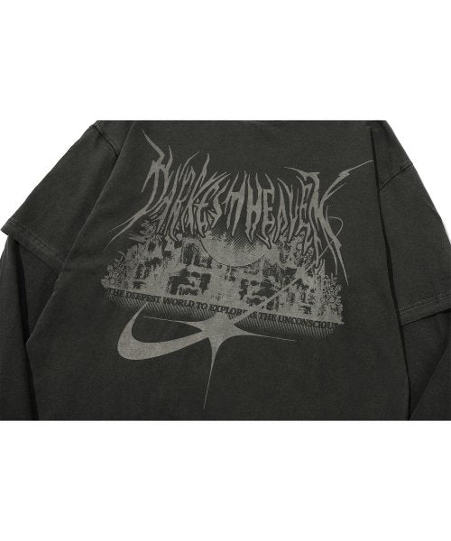 VISIONARY LAYERED PIGMENT LONG SLEEVE - 2 COLORS BLACK