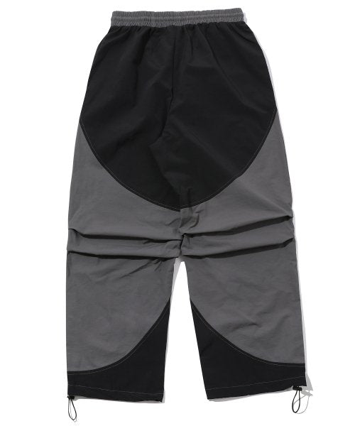 PANEL DART NYLON PANTS - 2 COLORS BLACK