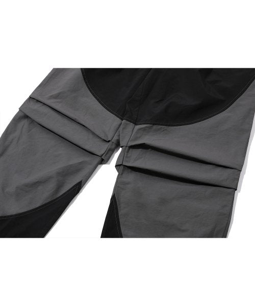 PANEL DART NYLON PANTS - 2 COLORS BLACK