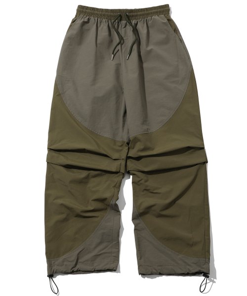 PANEL DART NYLON PANTS - 2 COLORS KHAKI