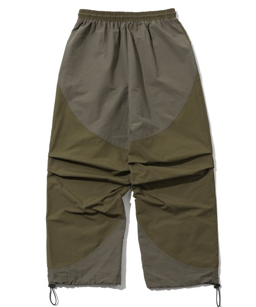 PANEL DART NYLON PANTS - 2 COLORS KHAKI