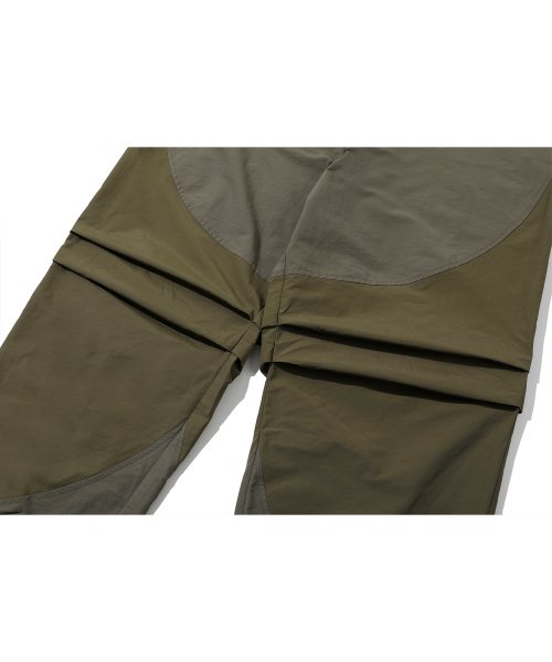PANEL DART NYLON PANTS - 2 COLORS KHAKI