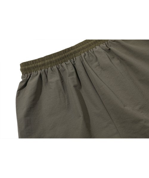 PANEL DART NYLON PANTS - 2 COLORS KHAKI