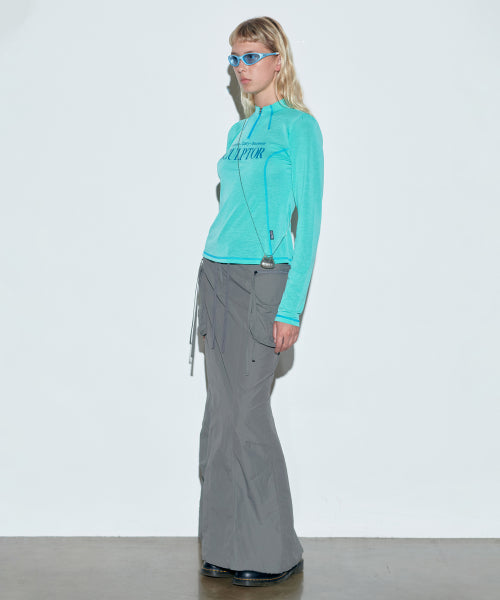 SPORTS HALF ZIP UP CYAN - 2 COLORS AS SHOWN