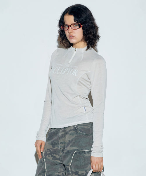 SPORTS HALF ZIP UP RAW AS SHOWN