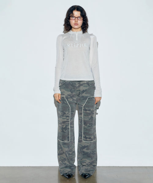 SPORTS HALF ZIP UP RAW AS SHOWN