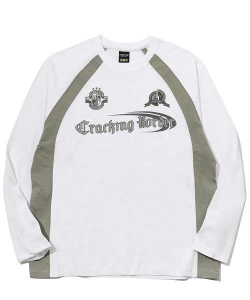 CRACKING RAGLAN LONG SLEEVE WHITE