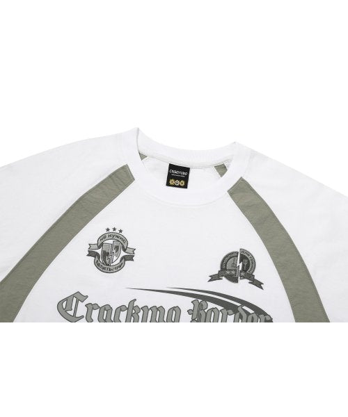 CRACKING RAGLAN LONG SLEEVE WHITE