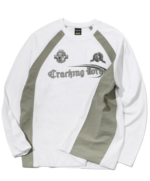 CRACKING RAGLAN LONG SLEEVE WHITE