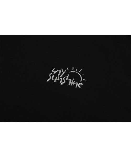 MY SUNSHINE EMBROIDERY HOODIE - 2 COLORS BLACK