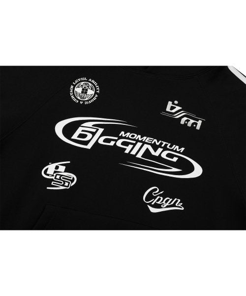 RAGLAN HOODIE - 2 COLORS BLACK