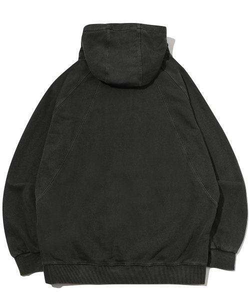 CP PIGMENT SNAP HOODIE - 2 COLORS BLACK