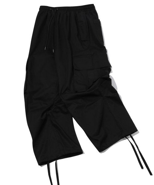 WIDE CARGO DART PANTS - 2 COLORS BLACK