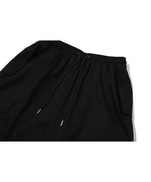 WIDE CARGO DART PANTS - 2 COLORS BLACK