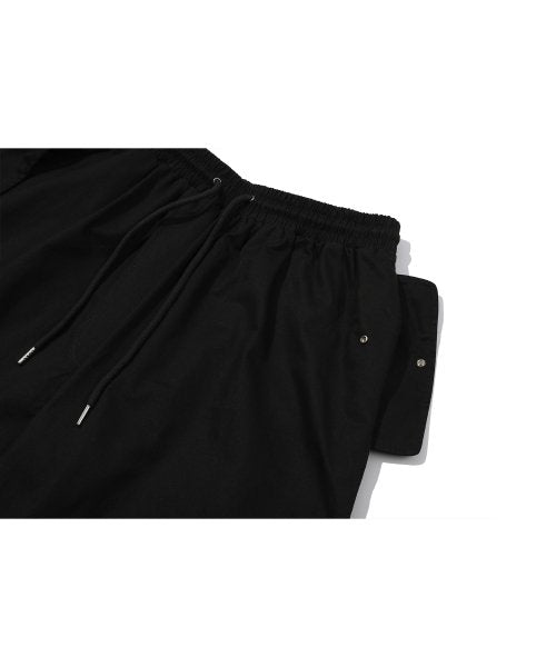 WIDE CARGO DART PANTS - 2 COLORS BLACK