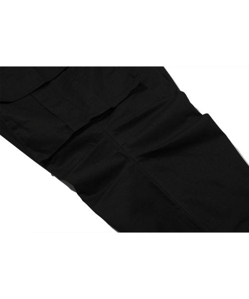 WIDE CARGO DART PANTS - 2 COLORS BLACK