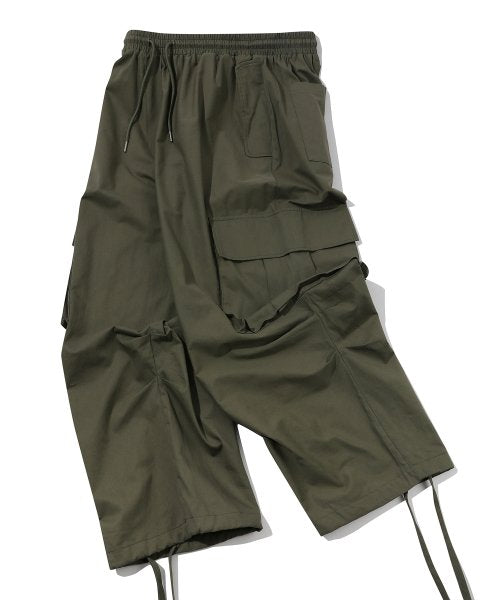 WIDE CARGO DART PANTS - 2 COLORS KHAKI
