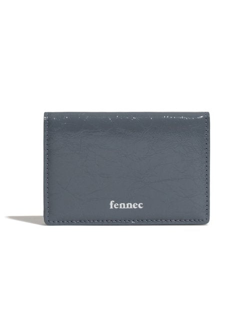 CRINKLE SOFT CARD CASE COOL - 10 COLORS DARK GREY