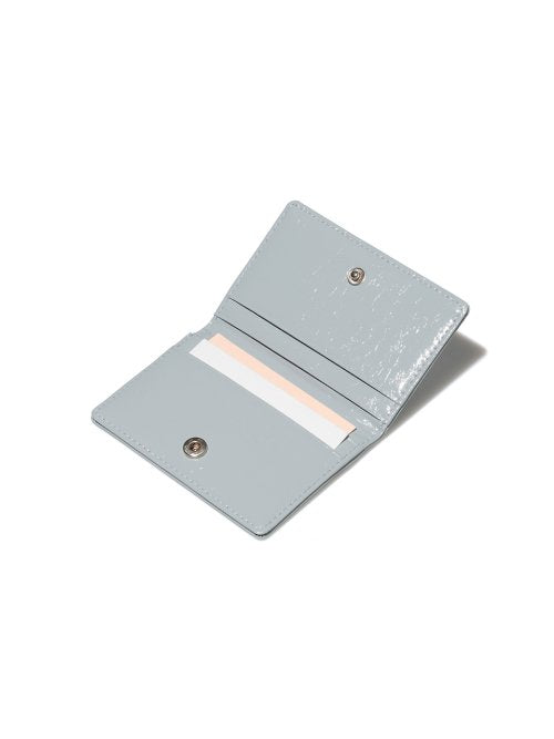 CRINKLE SOFT CARD CASE - BLACK - 10 COLORS GREY