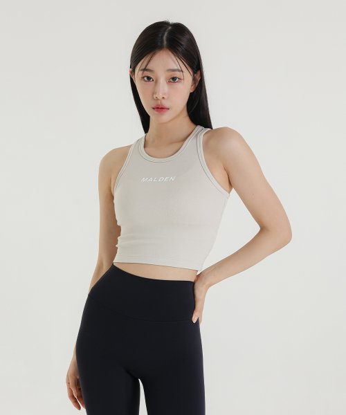 STEADY CROP SLEEVELESS - 5 COLORS BLACK