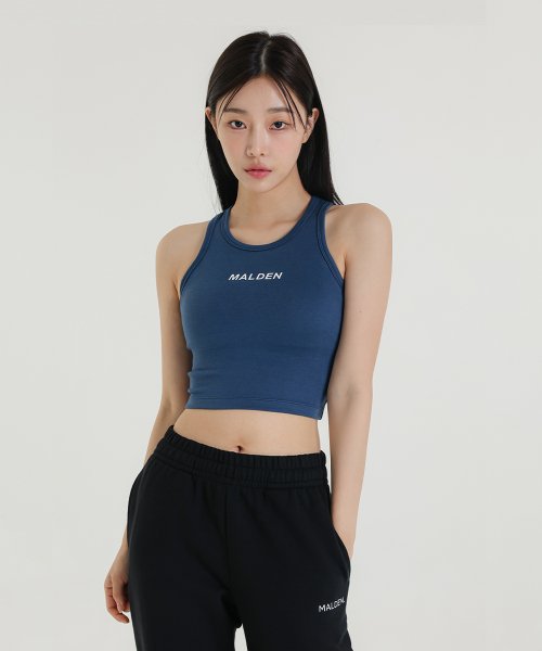 STEADY CROP SLEEVELESS - 5 COLORS BLACK