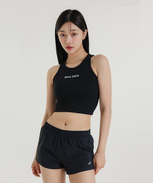 STEADY CROP SLEEVELESS - 5 COLORS BLACK