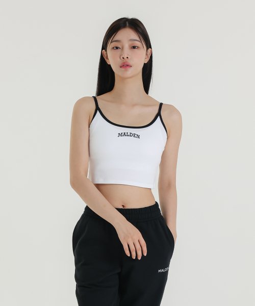 CONTRAST STRAP SLEEVELESS - 2 COLORS BLACK