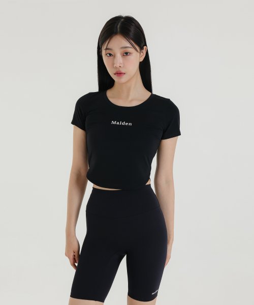 COTTON-LIKE CROP SHORT SLEEVE - 3 COLORS BLACK