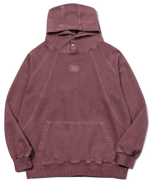 CP PIGMENT SNAP HOODIE - 2 COLORS PINK