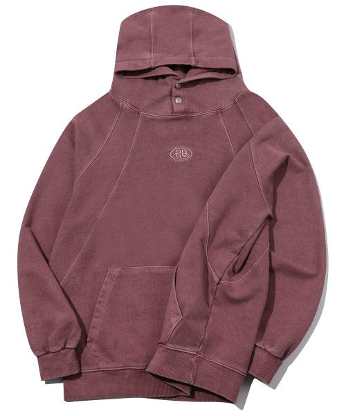 CP PIGMENT SNAP HOODIE - 2 COLORS PINK