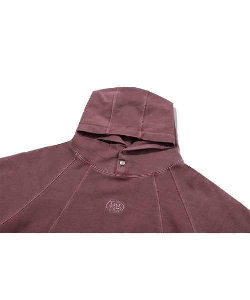 CP PIGMENT SNAP HOODIE - 2 COLORS PINK