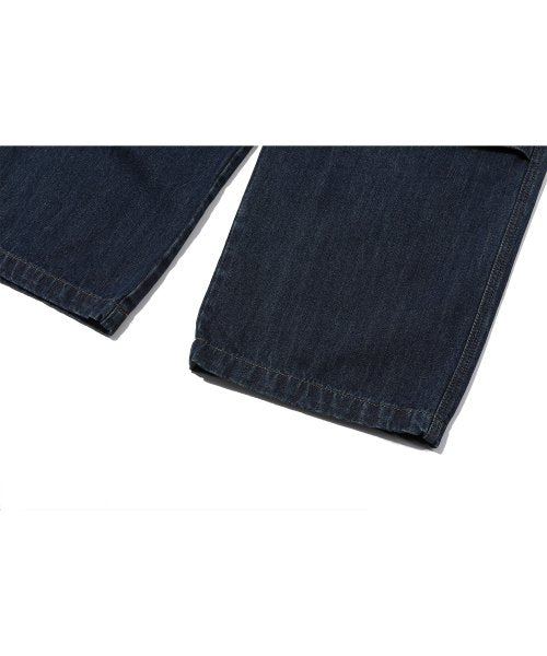 WIDE PANEL CARGO DENIM PANTS - 2 COLORS INDIGO
