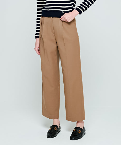 BELTED SEMI WIDE - 3 COLORS BEIGE