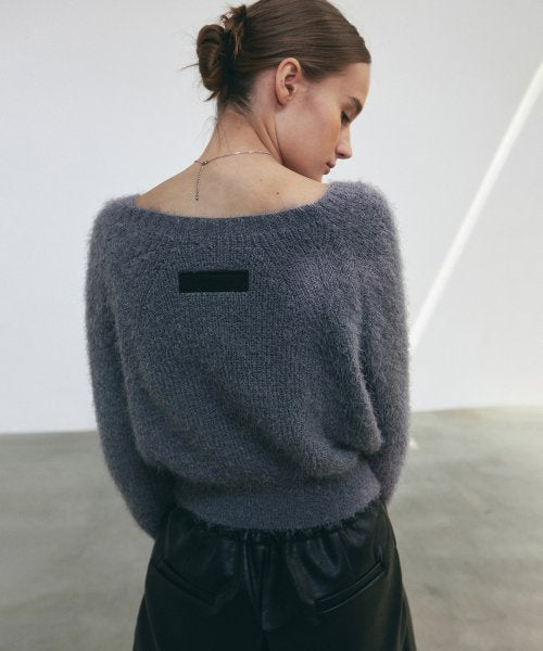 ANGORA PULLOVER KNIT #徐睿知同款! - 3 COLORS GREY