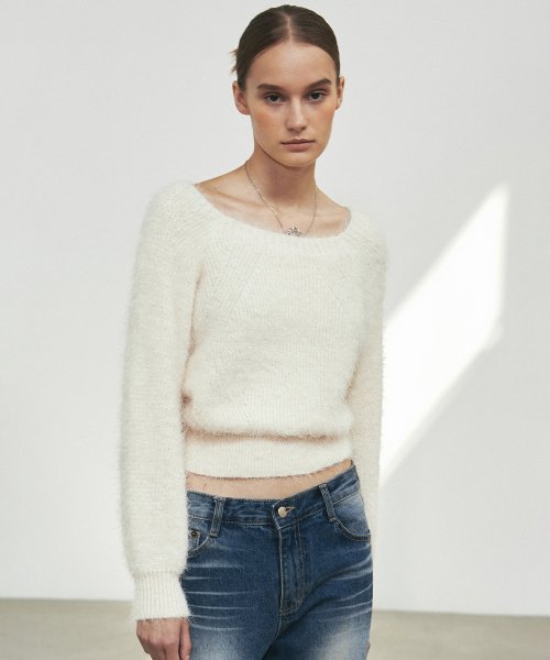 ANGORA PULLOVER KNIT #徐睿知同款! - 3 COLORS AS SHOWN