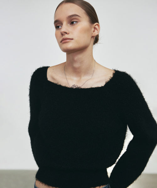 ANGORA PULLOVER KNIT #徐睿知同款! - 3 COLORS AS SHOWN