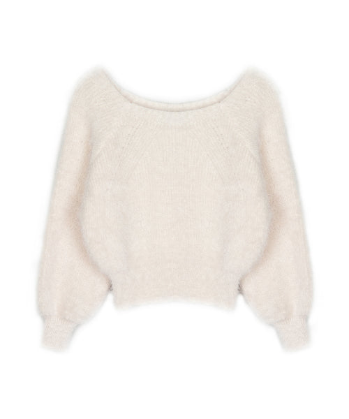 ANGORA PULLOVER KNIT #徐睿知同款! - 3 COLORS AS SHOWN